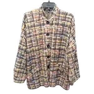 Shana woman's super soft neutral colors jacket winter medium weight size XL